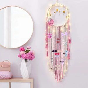 Urban Outfitters Photo Display String Light Boho Macrame Wall Hanging